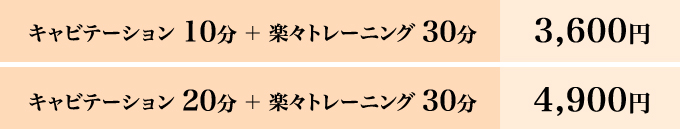 楽々トレーニングとキャビテーション